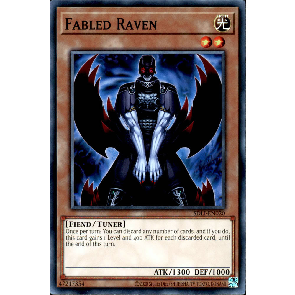 Fabled Raven SDLI-EN020 Yu-Gi-Oh! Card from the Realm of Light Set