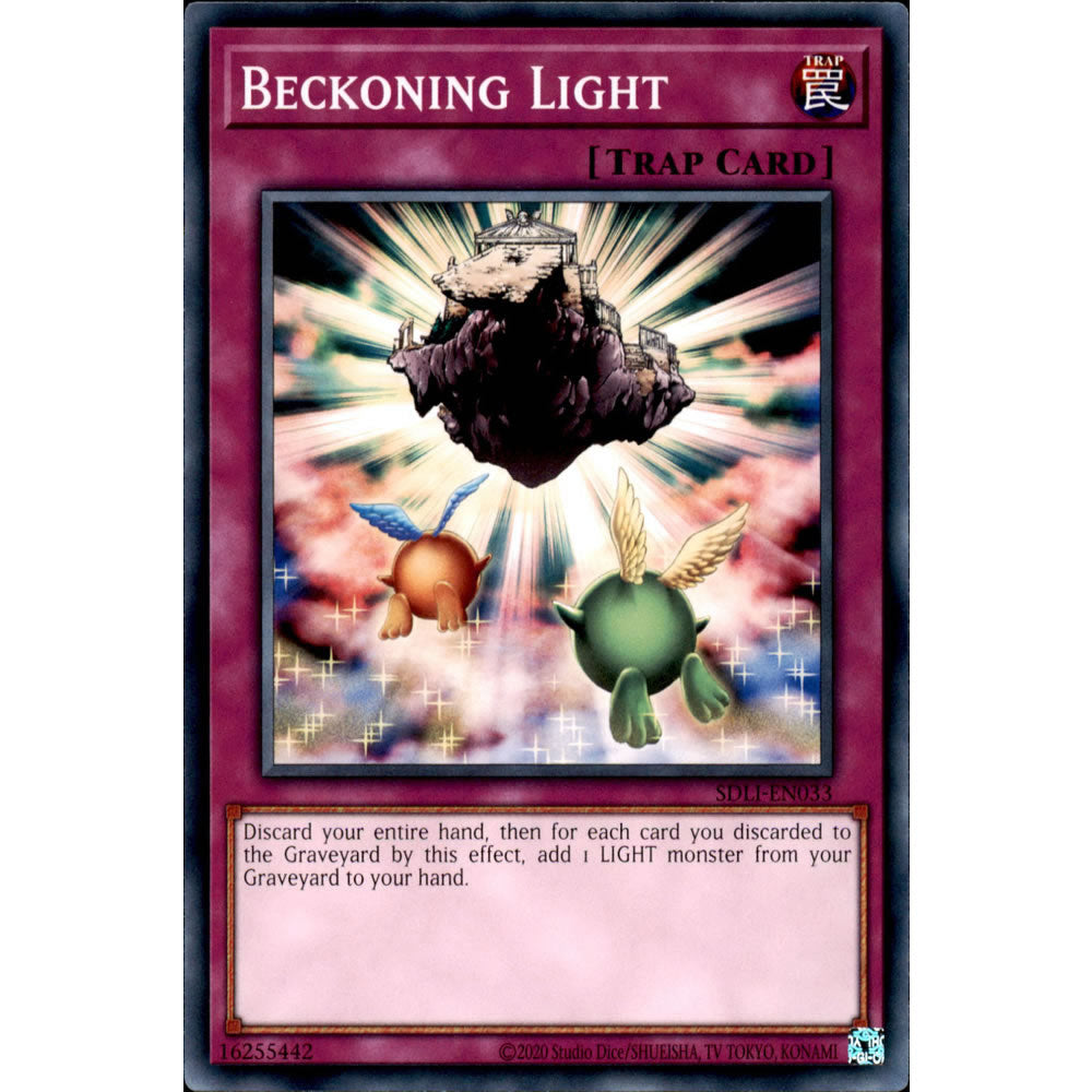 Beckoning Light SDLI-EN033 Yu-Gi-Oh! Card from the Realm of Light Set