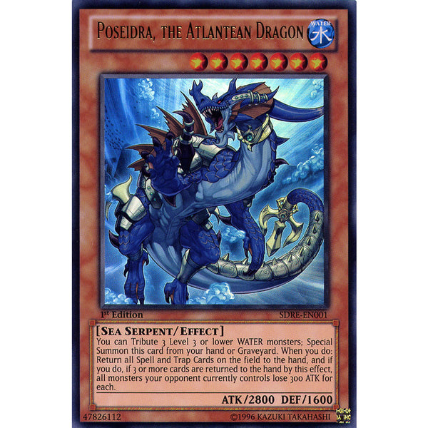 Poseidra, the Atlantean Dragon SDRE-EN001 Yu-Gi-Oh! Card