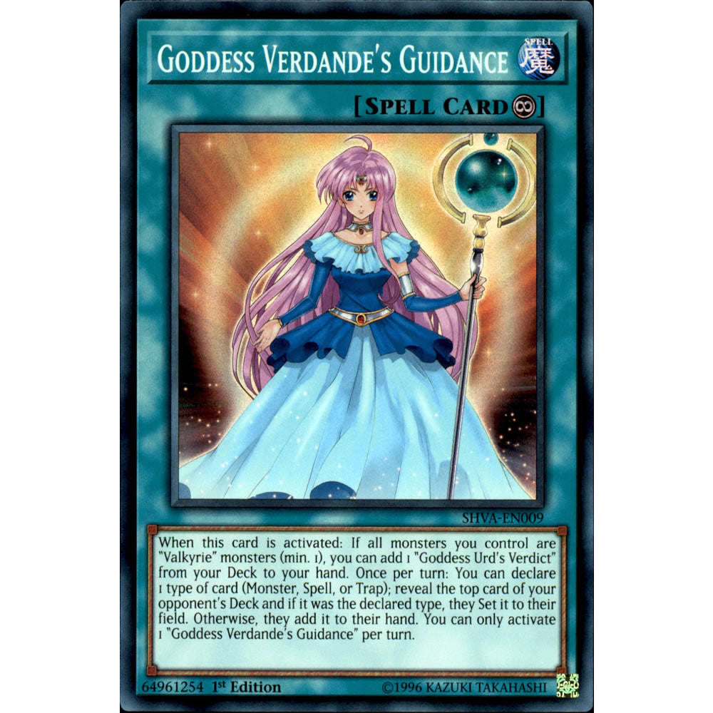 Goddess Verdande's Guidance SHVA-EN009 Yu-Gi-Oh! Card from the Shadows in Valhalla Set