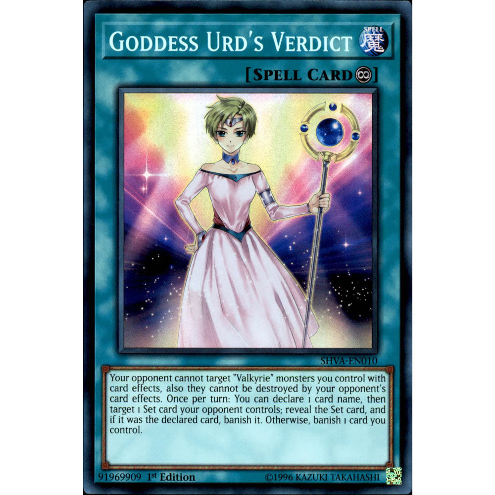 Goddess Urd's Verdict SHVA-EN010 Yu-Gi-Oh! Card from the Shadows in Valhalla Set