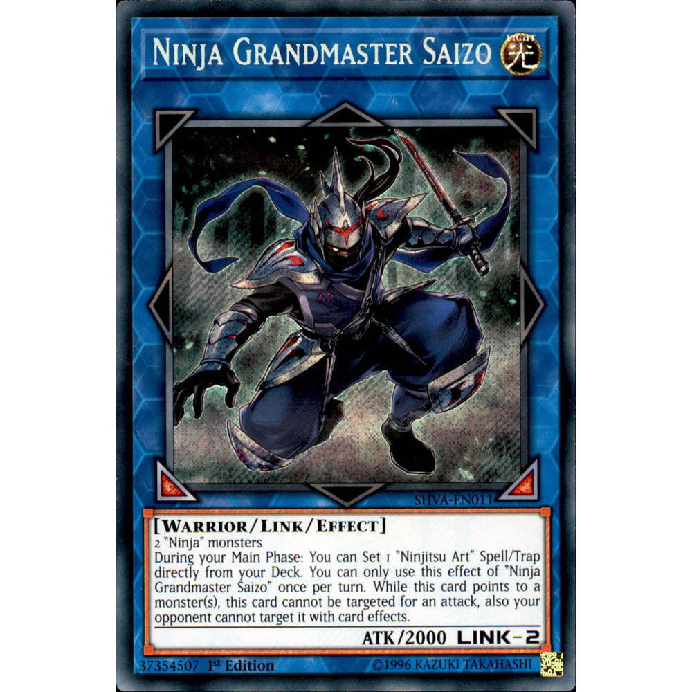Ninja Grandmaster Saizo SHVA-EN011 Yu-Gi-Oh! Card from the Shadows in Valhalla Set