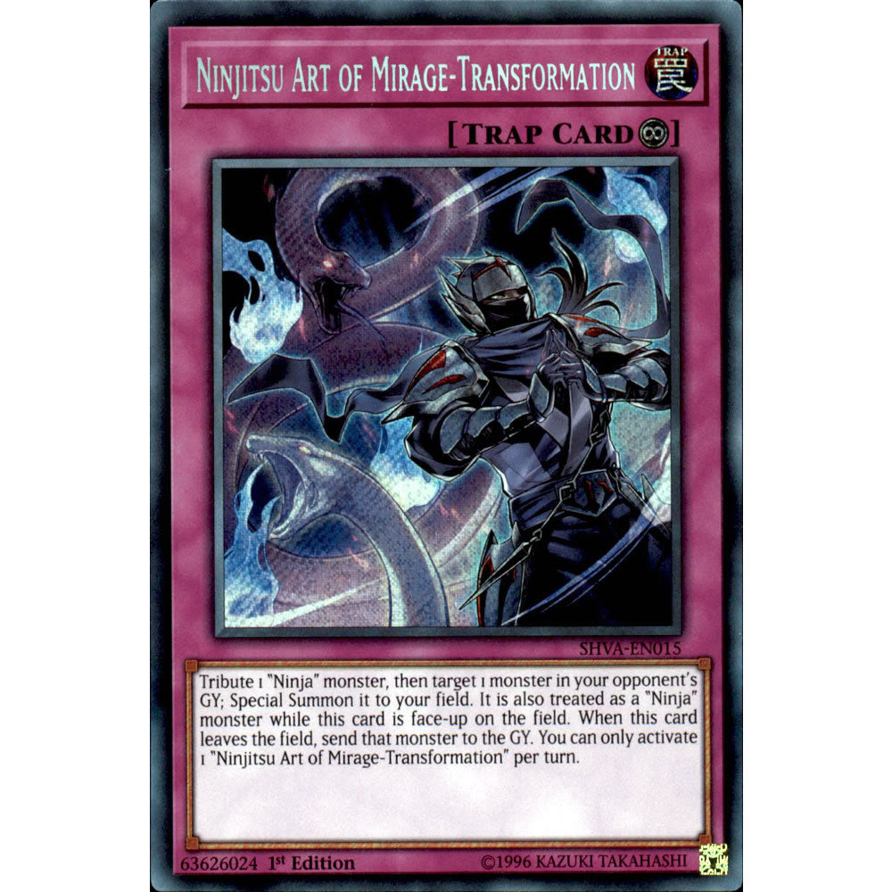 Ninjitsu Art of Mirage-Transformation SHVA-EN015 Yu-Gi-Oh! Card from the Shadows in Valhalla Set