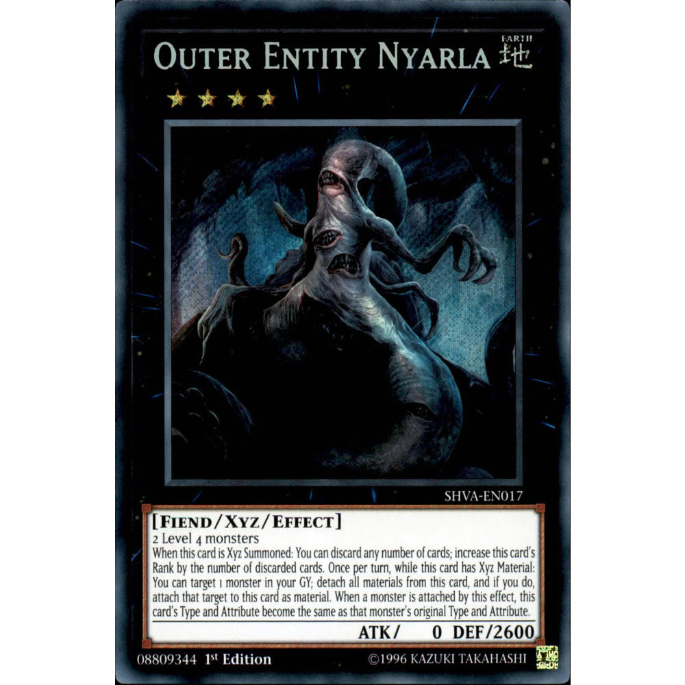 Outer Entity Nyarla SHVA-EN017 Yu-Gi-Oh! Card from the Shadows in Valhalla Set