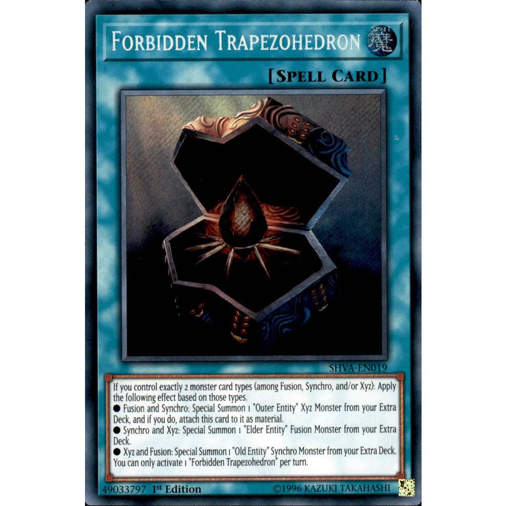 Forbidden Trapezohedron SHVA-EN019 Yu-Gi-Oh! Card from the Shadows in Valhalla Set