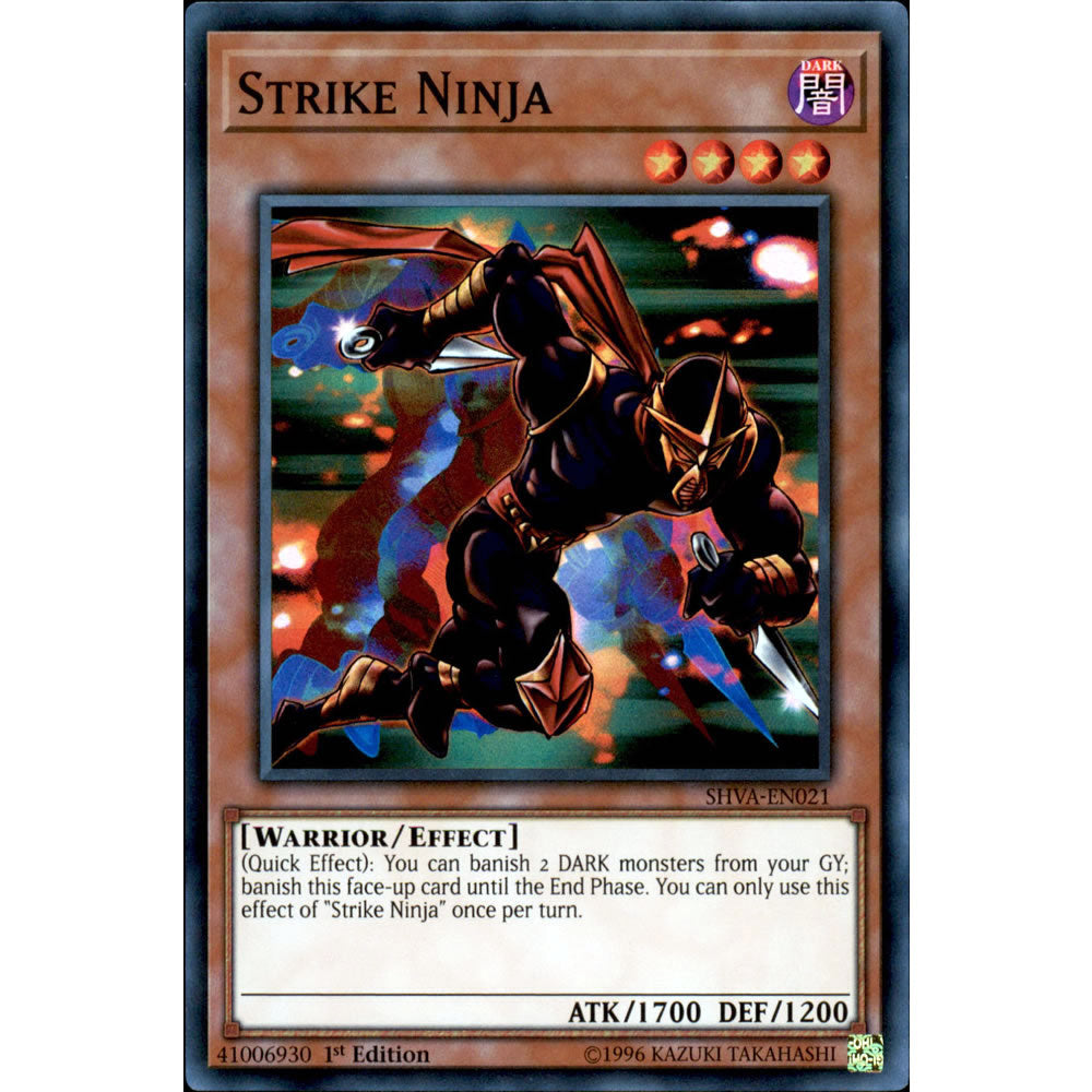 Strike Ninja SHVA-EN021 Yu-Gi-Oh! Card from the Shadows in Valhalla Set