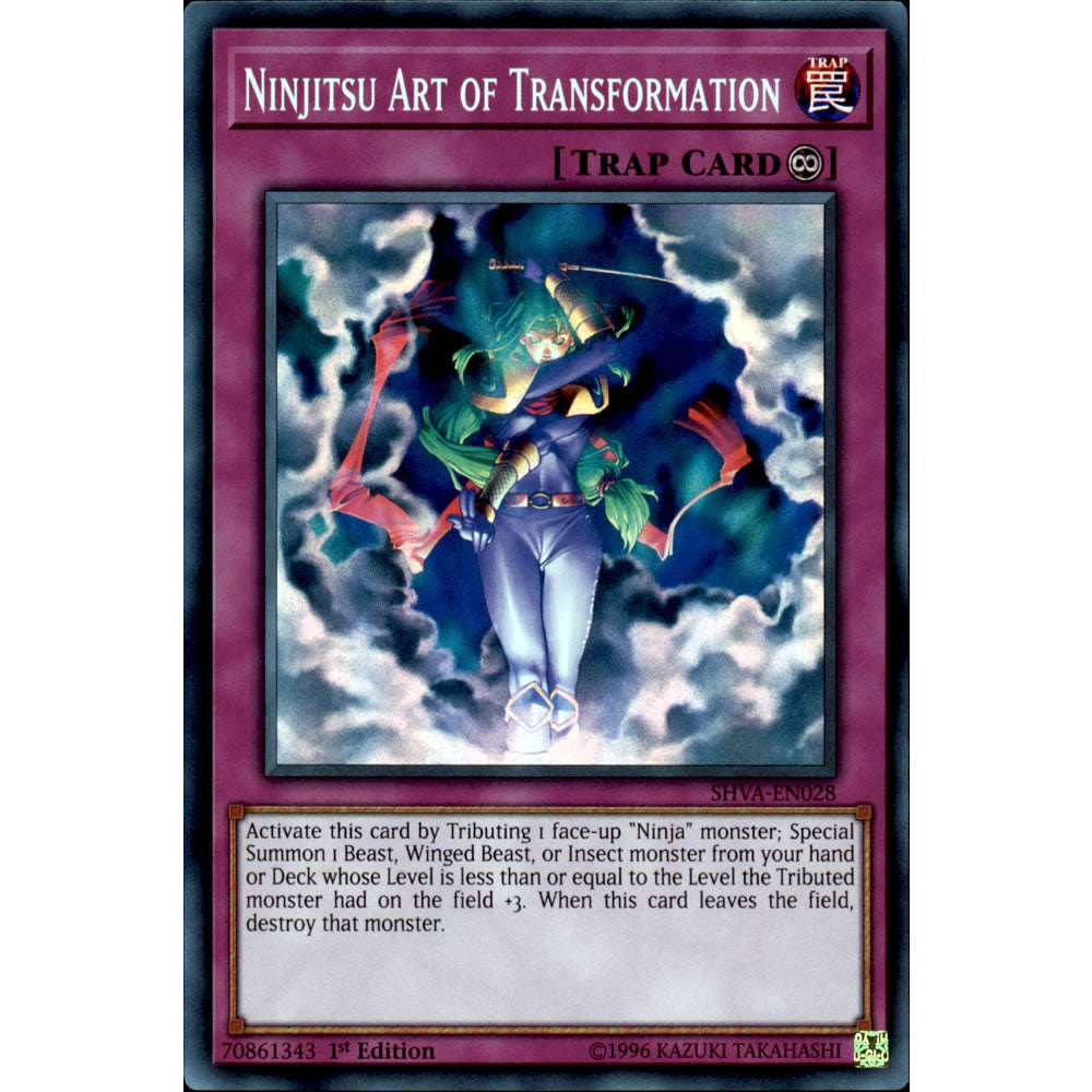 Ninjitsu Art of Transformation SHVA-EN028 Yu-Gi-Oh! Card from the Shadows in Valhalla Set