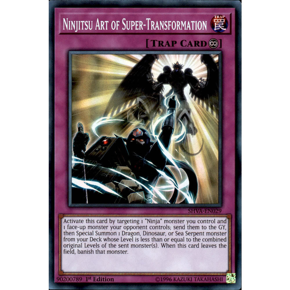 Ninjitsu Art of Super-Transformation SHVA-EN029 Yu-Gi-Oh! Card from the Shadows in Valhalla Set