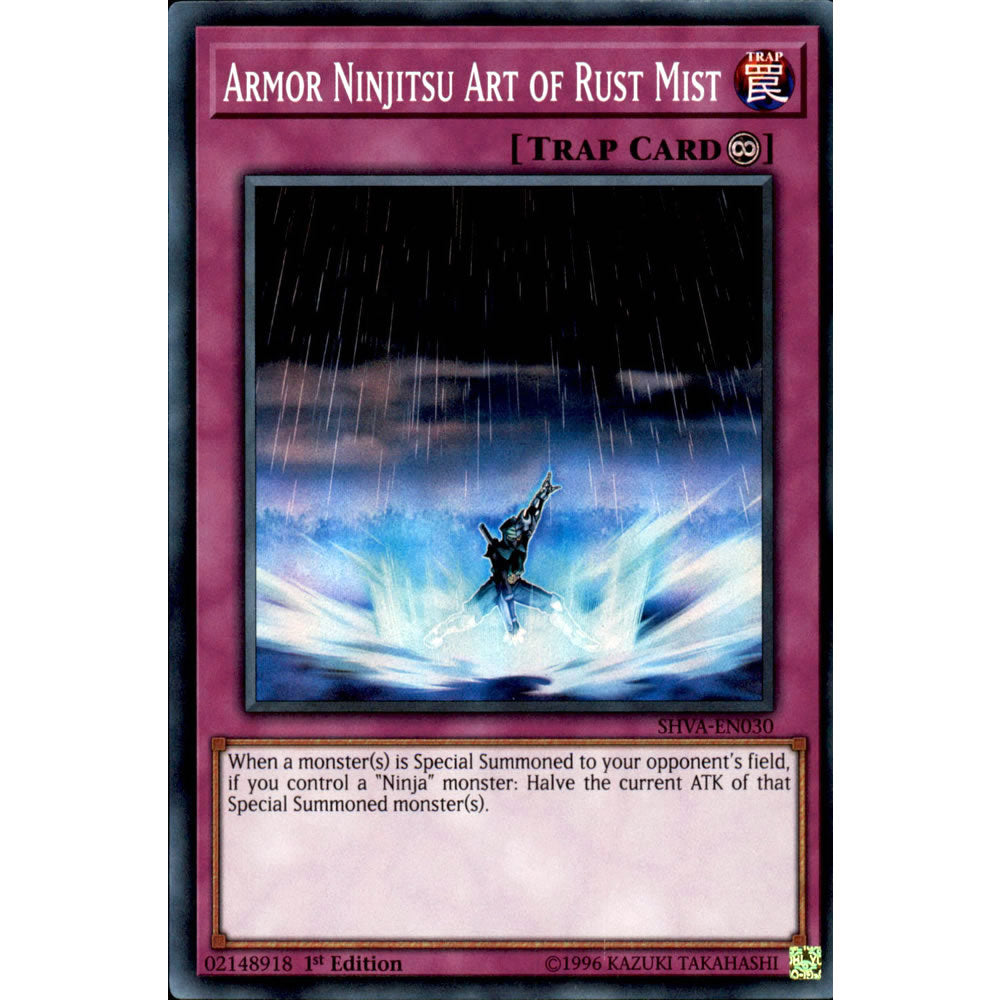 Armor Ninjitsu Art of Rust Mist SHVA-EN030 Yu-Gi-Oh! Card from the Shadows in Valhalla Set