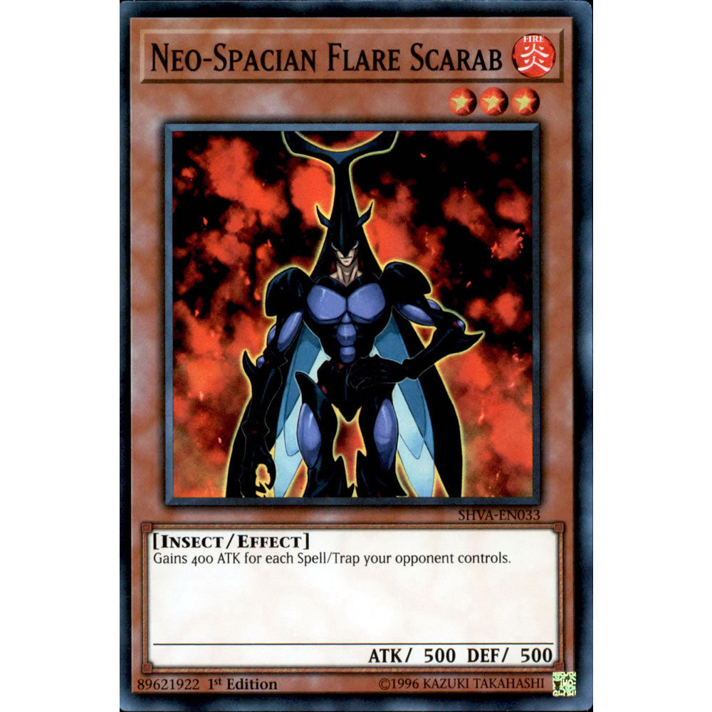 Neo-Spacian Flare Scarab SHVA-EN033 Yu-Gi-Oh! Card from the Shadows in Valhalla Set