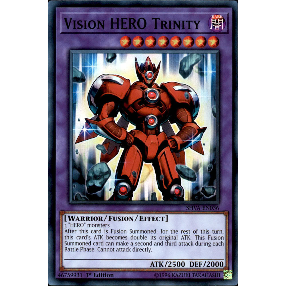 Vision HERO Trinity SHVA-EN036 Yu-Gi-Oh! Card from the Shadows in Valhalla Set