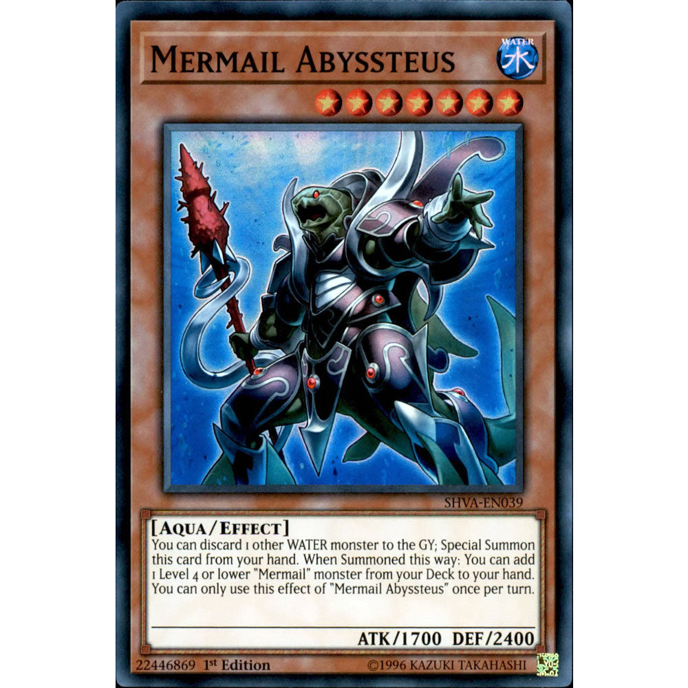 Mermail Abyssteus SHVA-EN039 Yu-Gi-Oh! Card from the Shadows in Valhalla Set