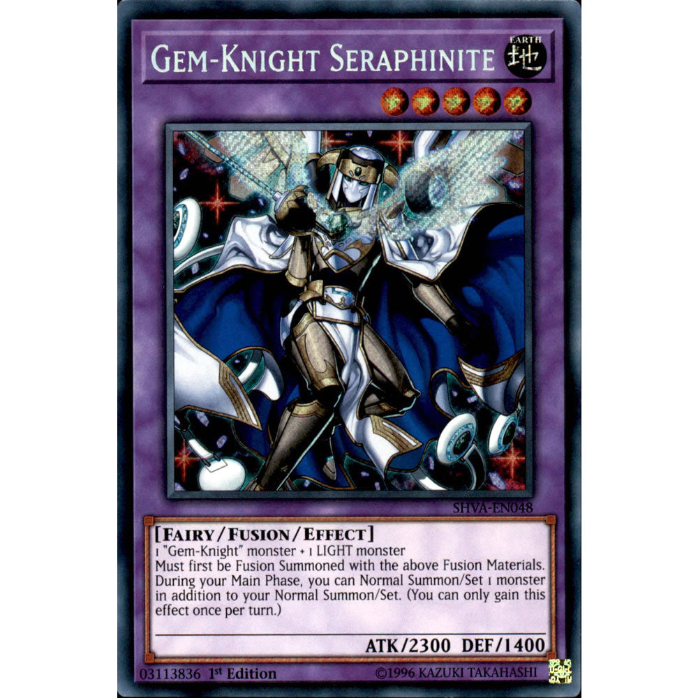Gem-Knight Seraphinite SHVA-EN048 Yu-Gi-Oh! Card from the Shadows in Valhalla Set