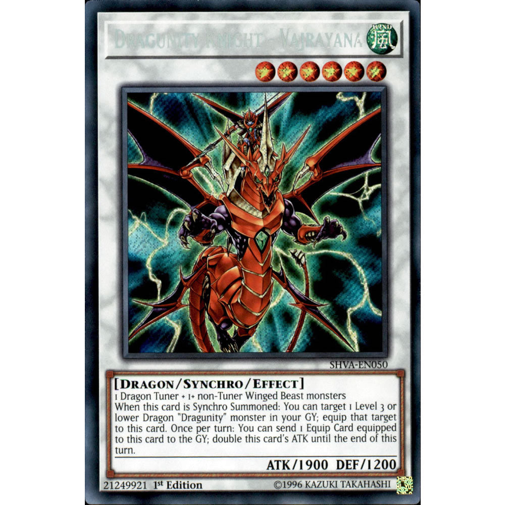 Dragunity Knight - Vajrayana SHVA-EN050 Yu-Gi-Oh! Card from the Shadows in Valhalla Set