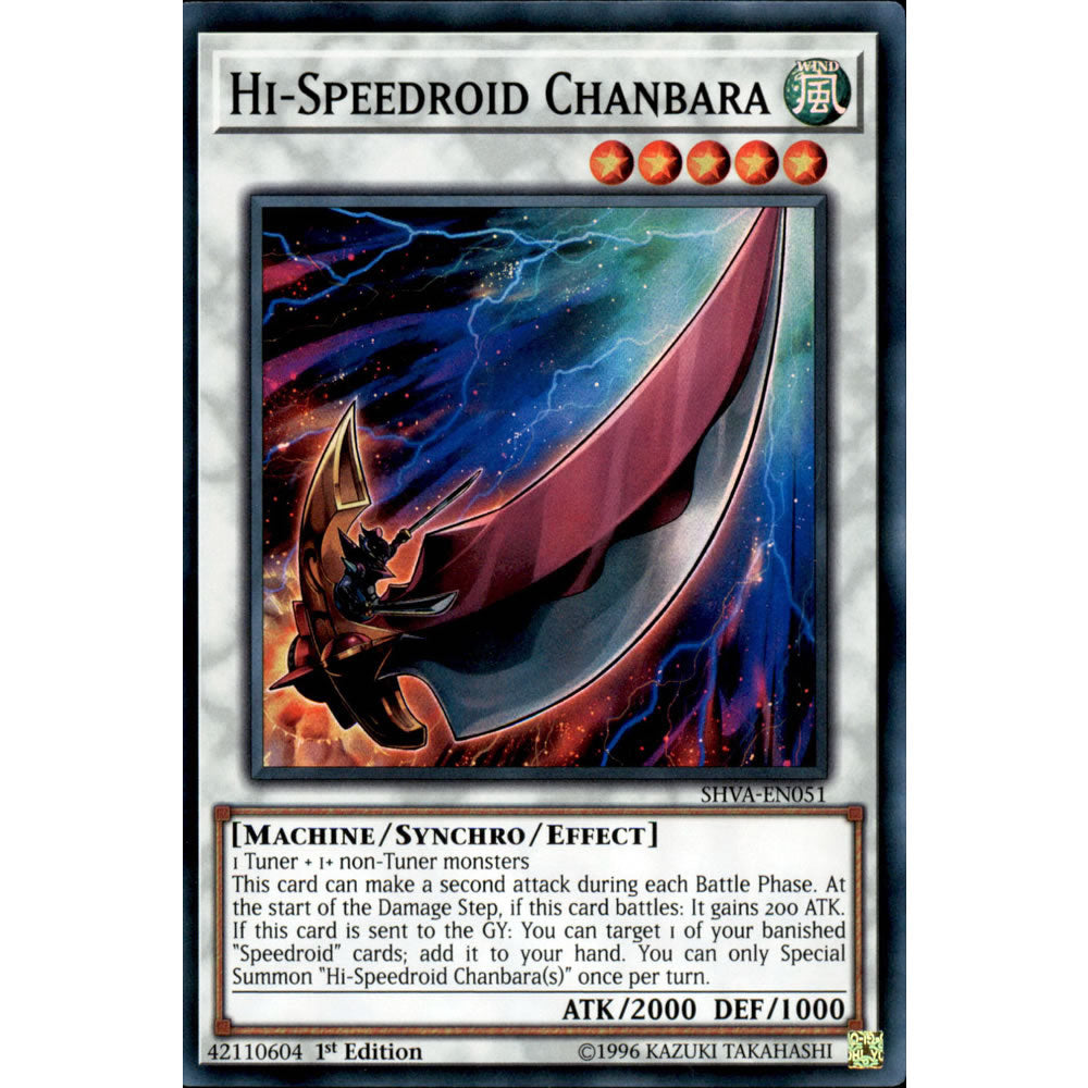 Hi-Speedroid Chanbara SHVA-EN051 Yu-Gi-Oh! Card from the Shadows in Valhalla Set