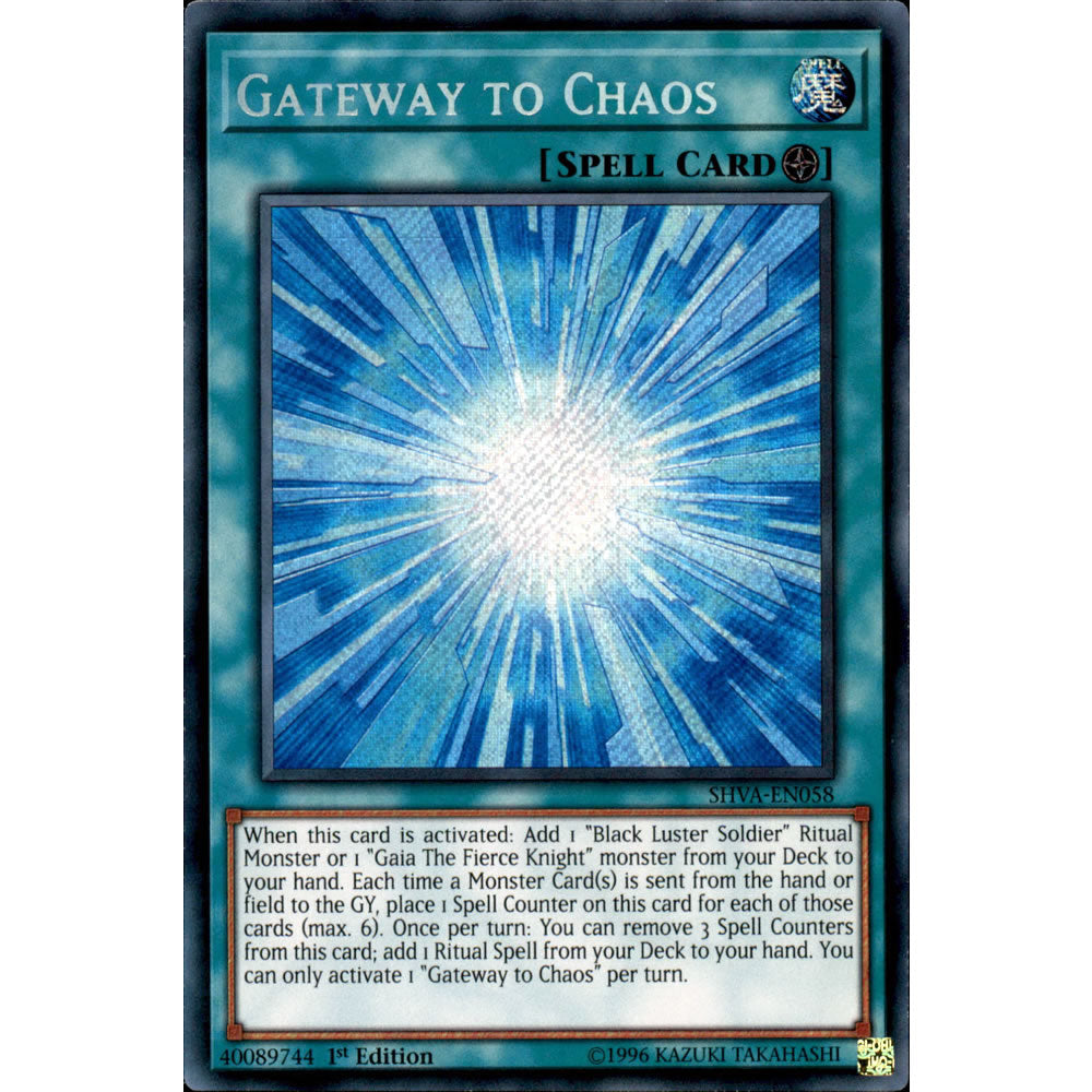 Gateway to Chaos SHVA-EN058 Yu-Gi-Oh! Card from the Shadows in Valhalla Set