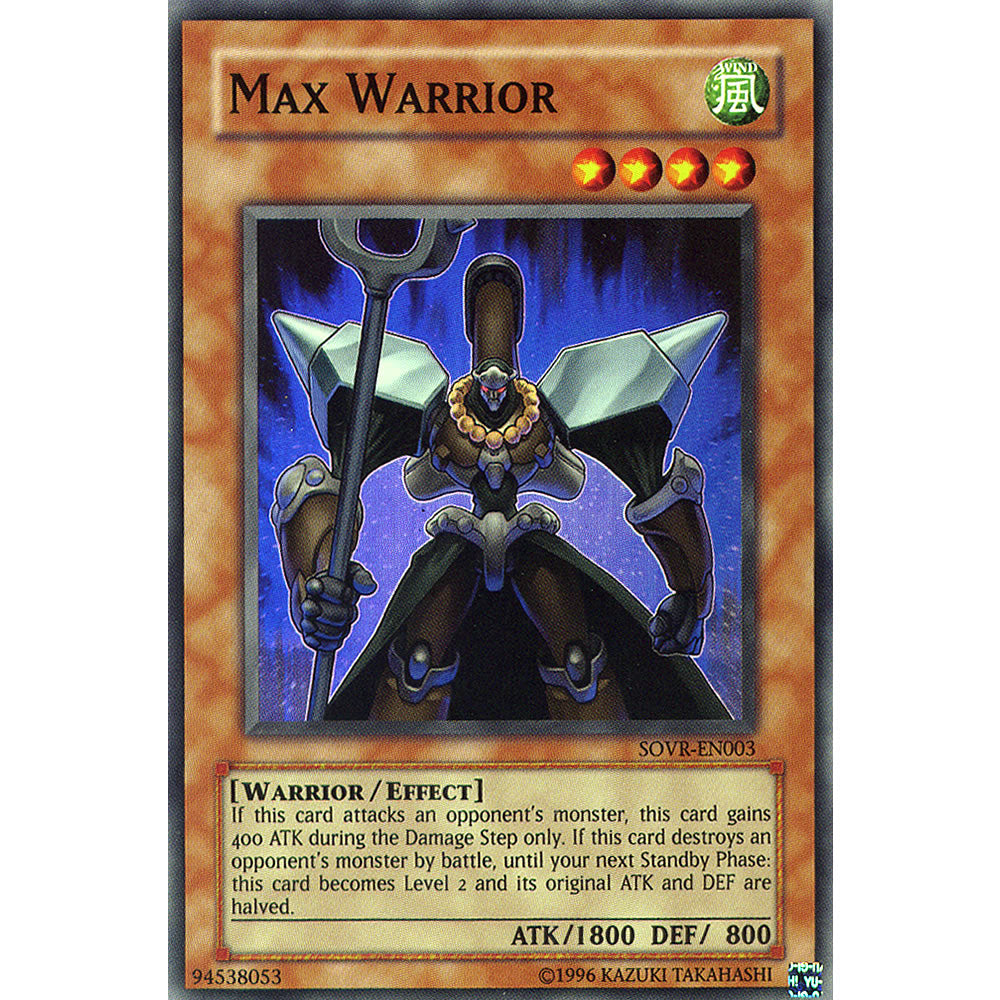 Max Warrior SOVR-EN003 Yu-Gi-Oh! Card from the Stardust Overdrive Set