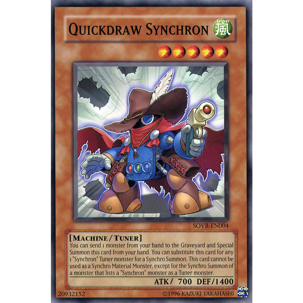 Quickdraw Synchron SOVR-EN004 Yu-Gi-Oh! Card from the Stardust Overdrive Set