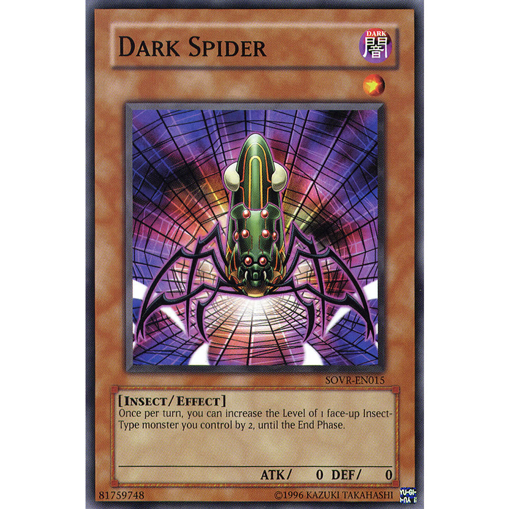 Dark Spider SOVR-EN015 Yu-Gi-Oh! Card from the Stardust Overdrive Set