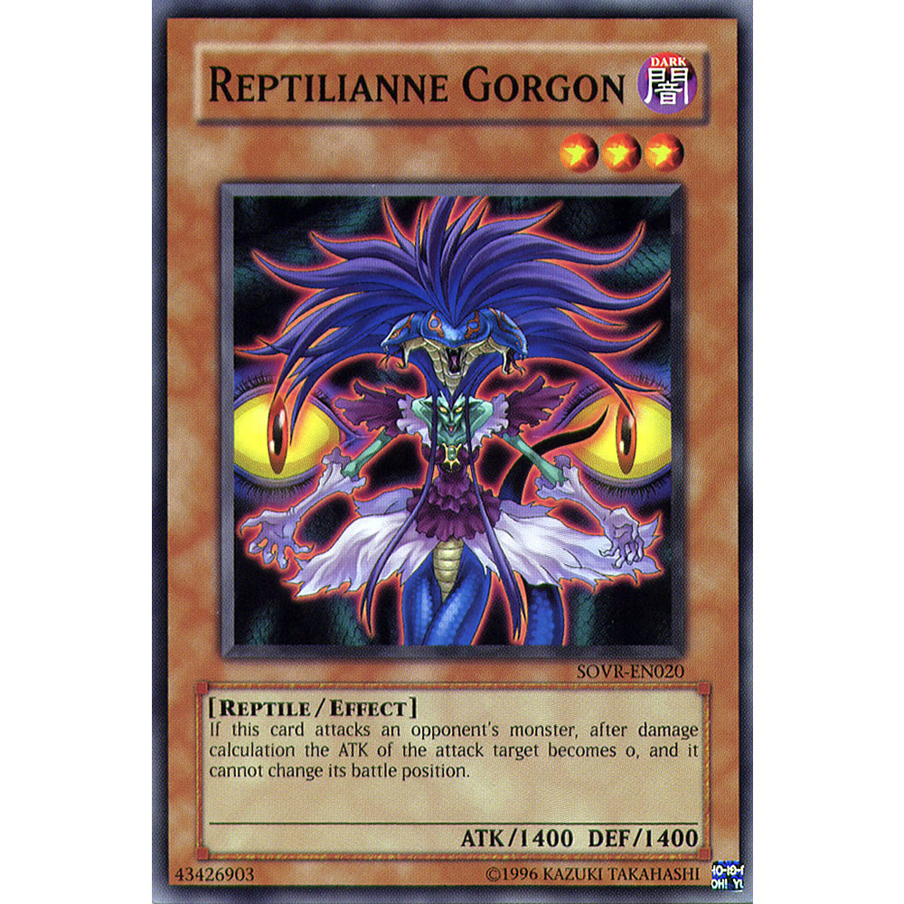 Reptilianne Gorgon SOVR-EN020 Yu-Gi-Oh! Card from the Stardust Overdrive Set