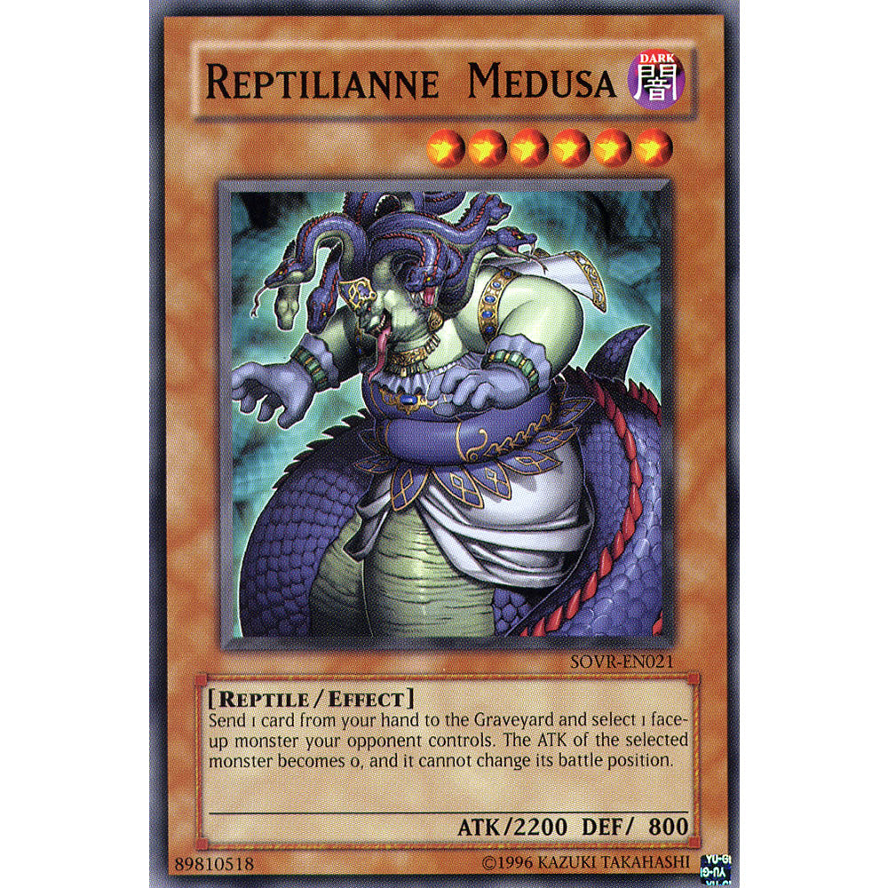Reptilianne Medusa SOVR-EN021 Yu-Gi-Oh! Card from the Stardust Overdrive Set