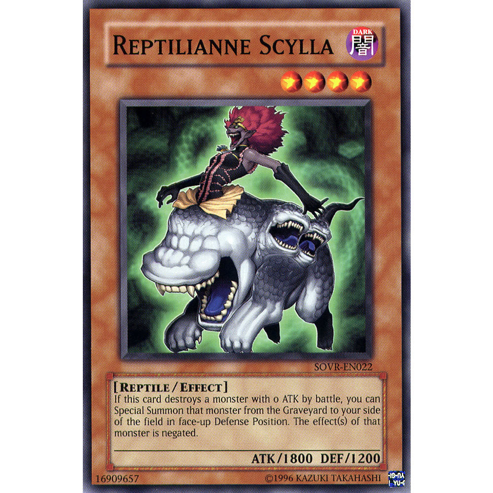 Reptilianne Scylla SOVR-EN022 Yu-Gi-Oh! Card from the Stardust Overdrive Set