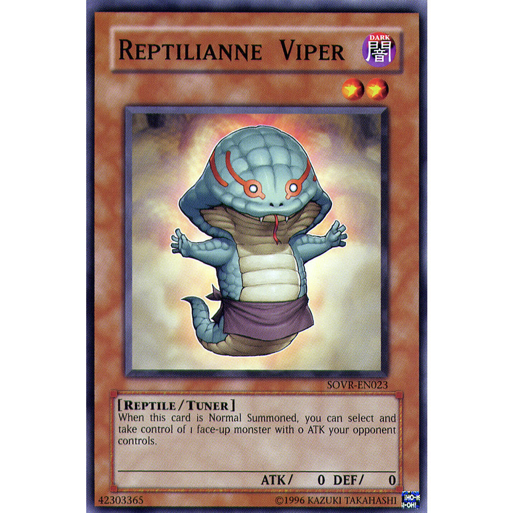 Reptilianne Viper SOVR-EN023 Yu-Gi-Oh! Card from the Stardust Overdrive Set