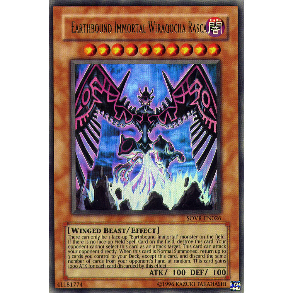 Earthbound Immortal Wiraqocha Rasca SOVR-EN026 Yu-Gi-Oh! Card from the Stardust Overdrive Set