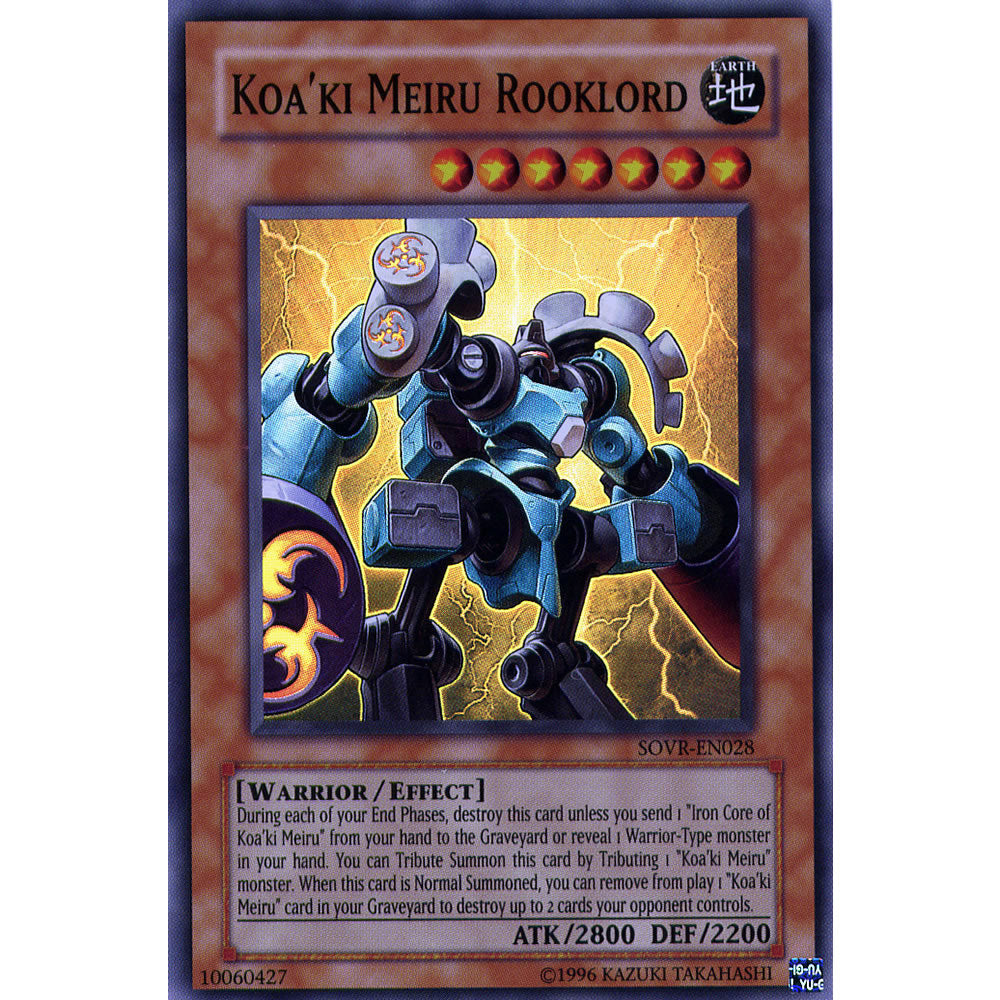 Koaki Meiru Rooklord SOVR-EN028 Yu-Gi-Oh! Card from the Stardust Overdrive Set