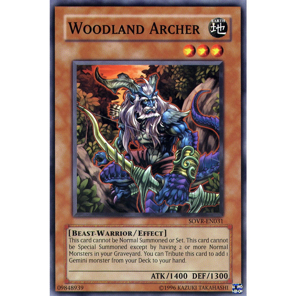 Woodland Archer SOVR-EN031 Yu-Gi-Oh! Card from the Stardust Overdrive Set