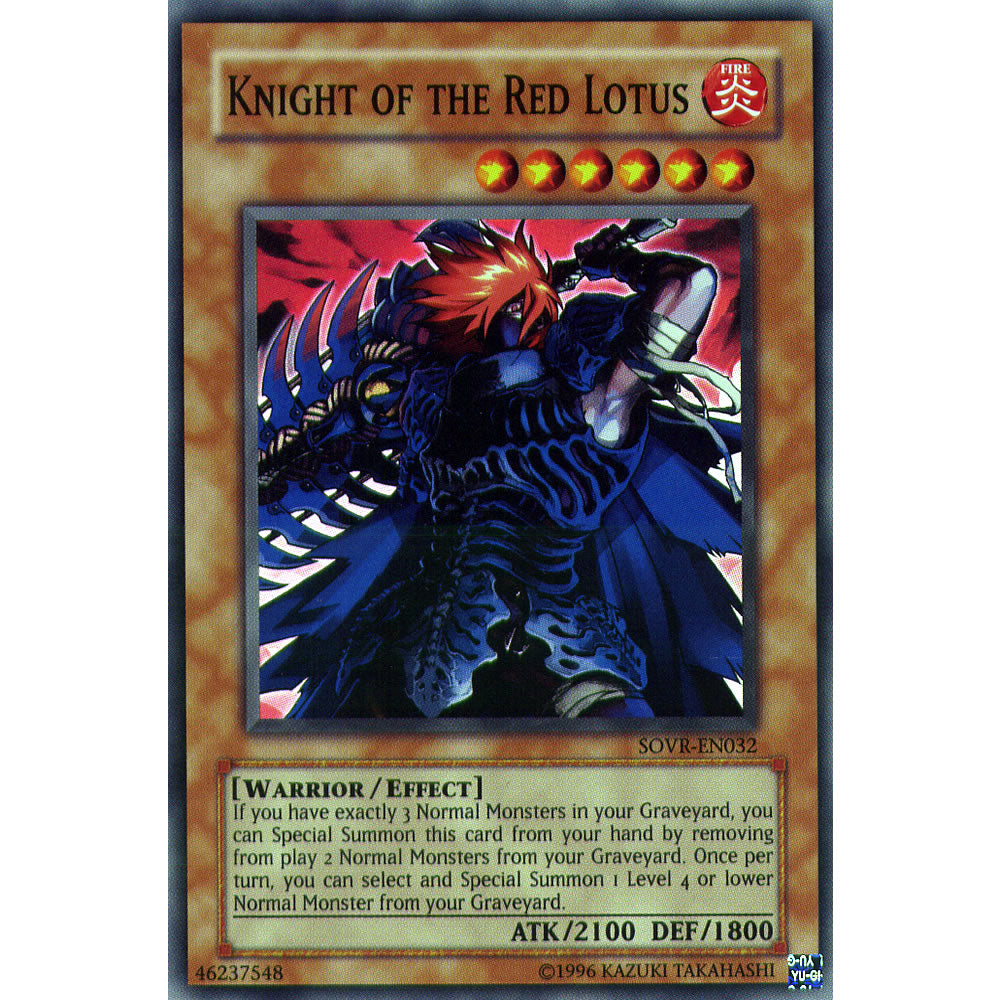 Knight of the Red Lotus SOVR-EN032 Yu-Gi-Oh! Card from the Stardust Overdrive Set