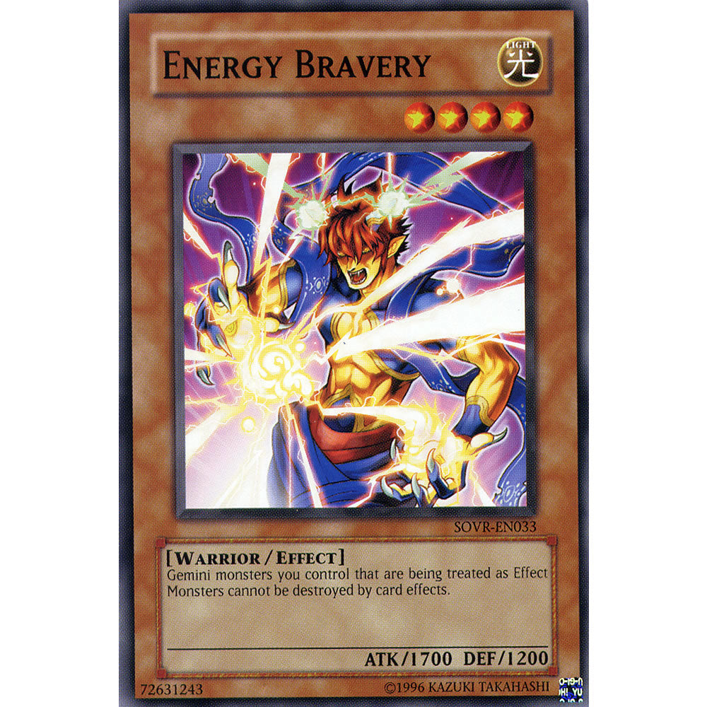 Energy Bravery SOVR-EN033 Yu-Gi-Oh! Card from the Stardust Overdrive Set