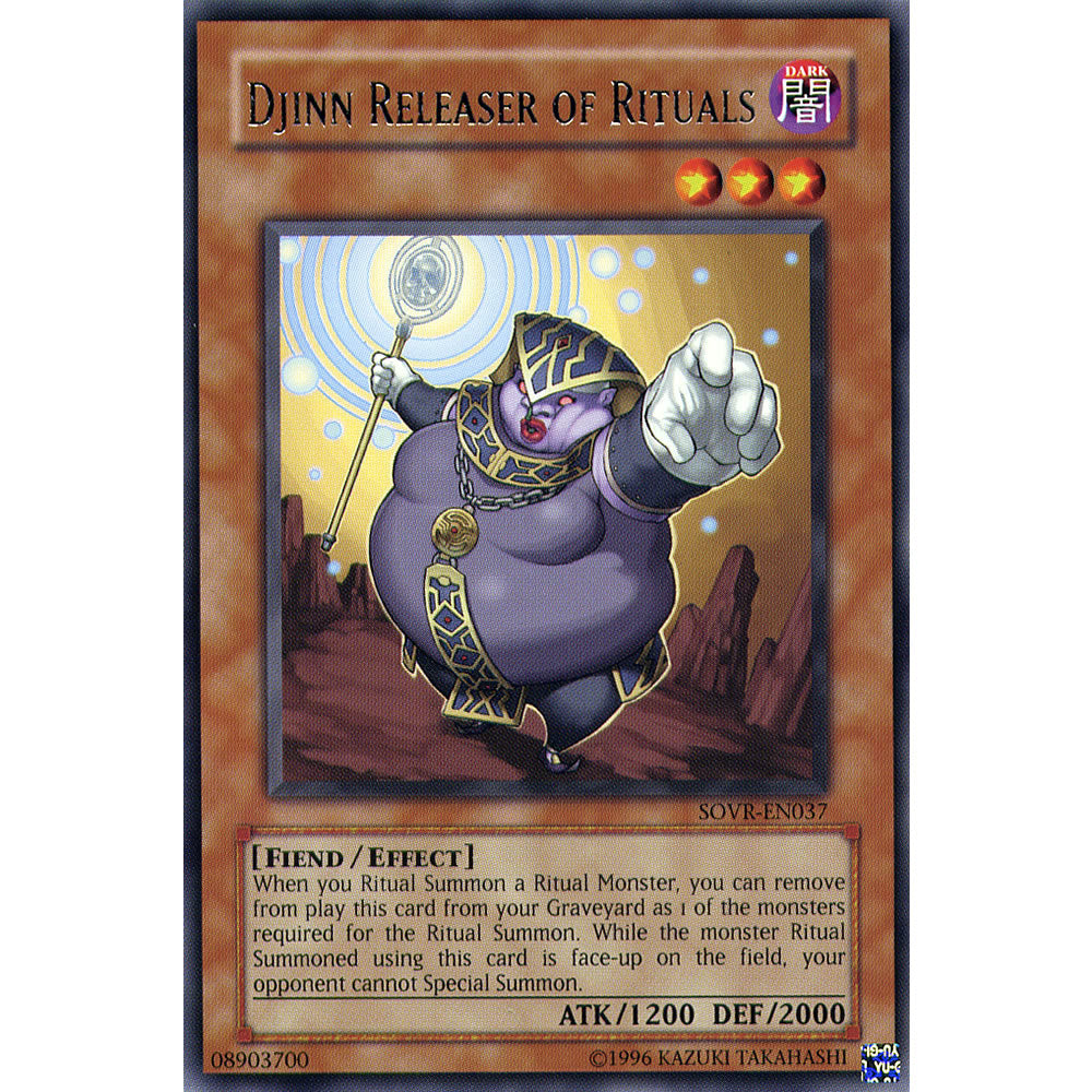 Djinn Releaser of Rituals SOVR-EN037 Yu-Gi-Oh! Card from the Stardust Overdrive Set