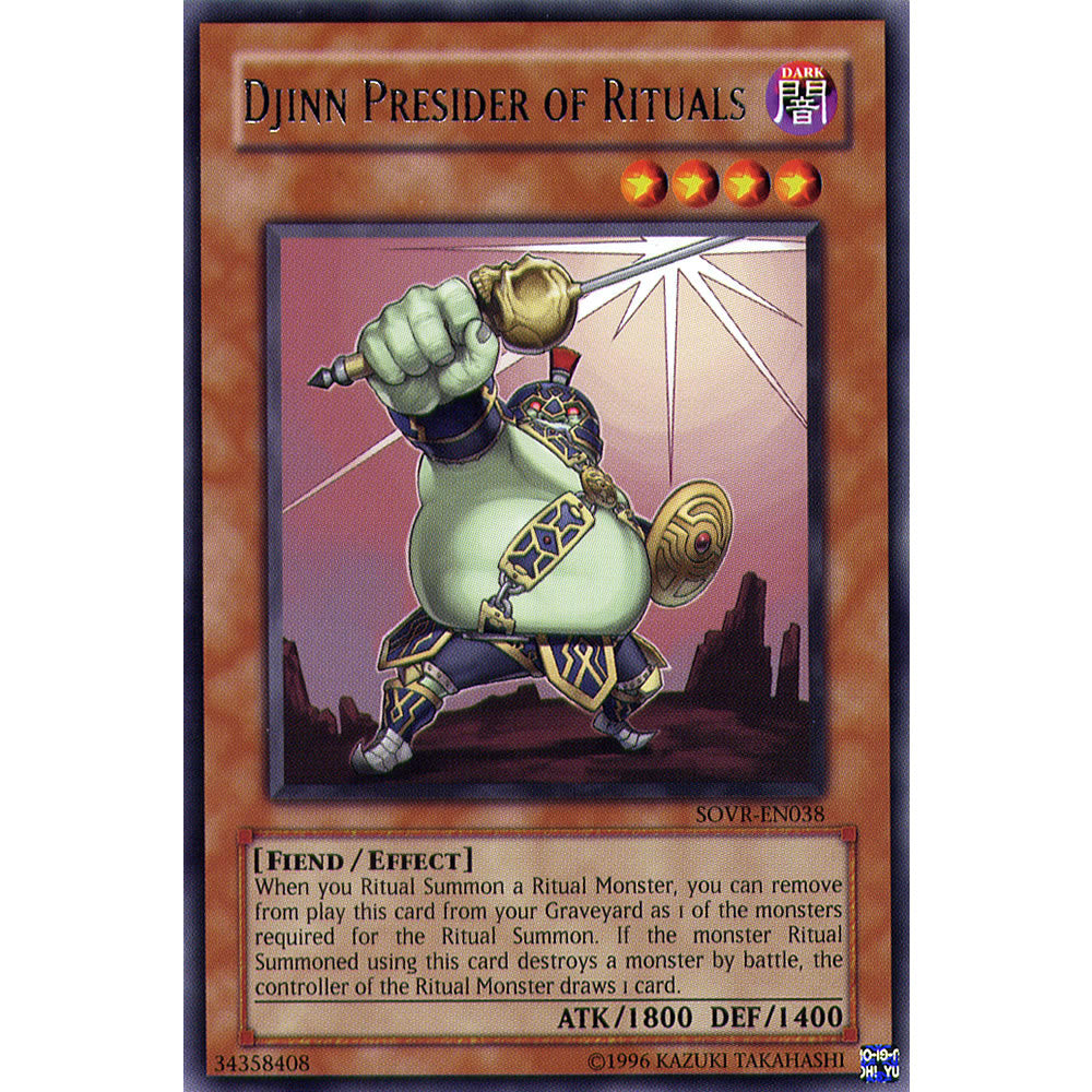 Djinn Presider of Rituals SOVR-EN038 Yu-Gi-Oh! Card from the Stardust Overdrive Set