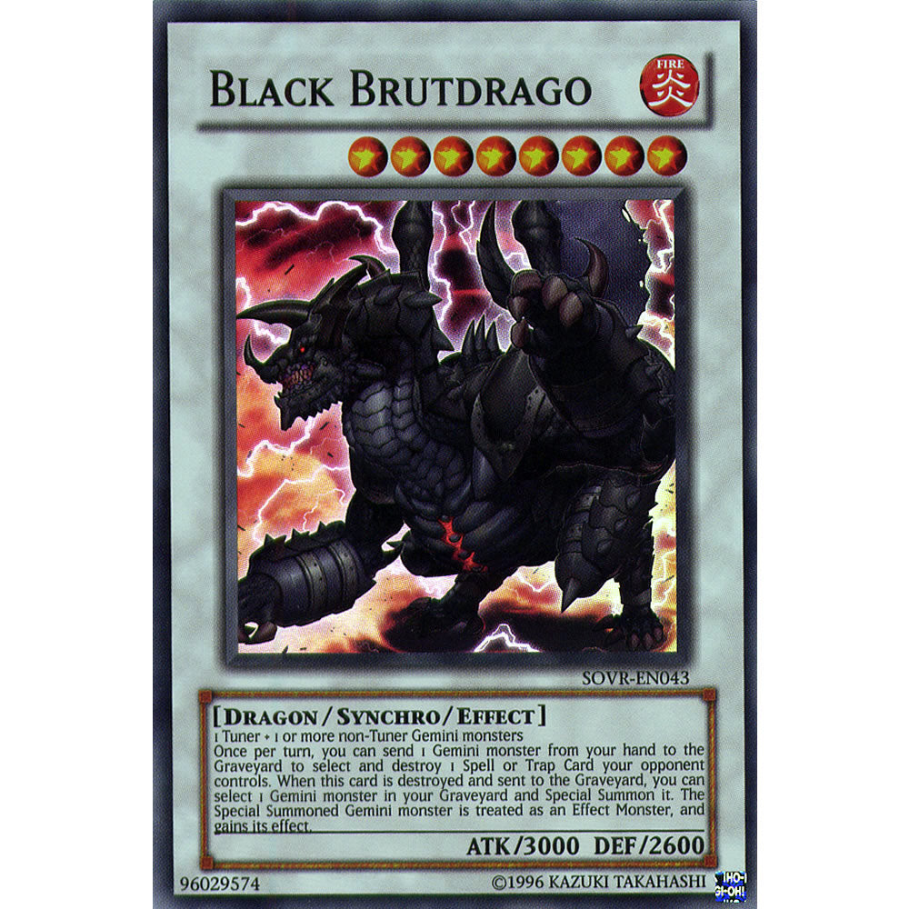 Black Brutdrago SOVR-EN043 Yu-Gi-Oh! Card from the Stardust Overdrive Set