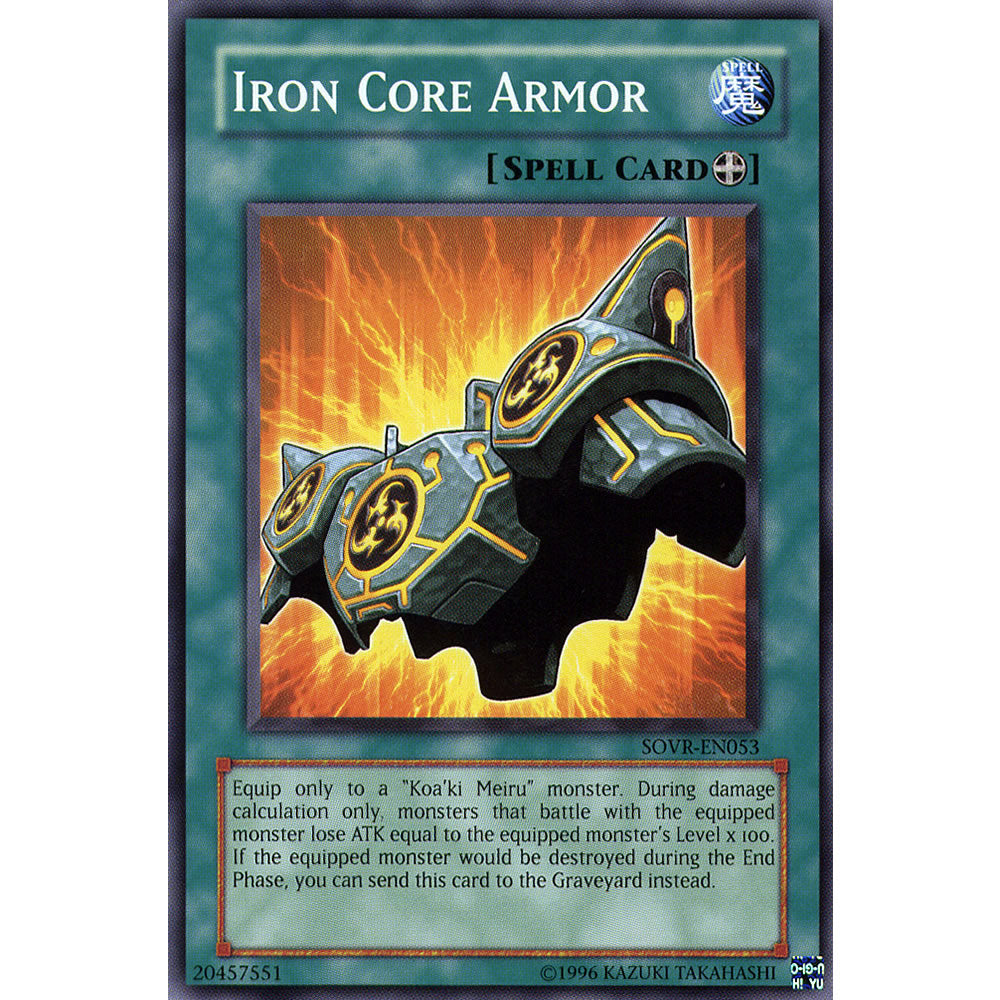 Iron Core Armour SOVR-EN053 Yu-Gi-Oh! Card from the Stardust Overdrive Set