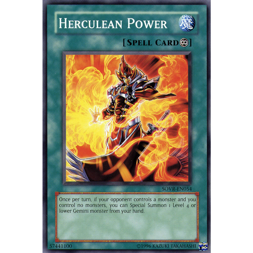 Herculean Power SOVR-EN054 Yu-Gi-Oh! Card from the Stardust Overdrive Set