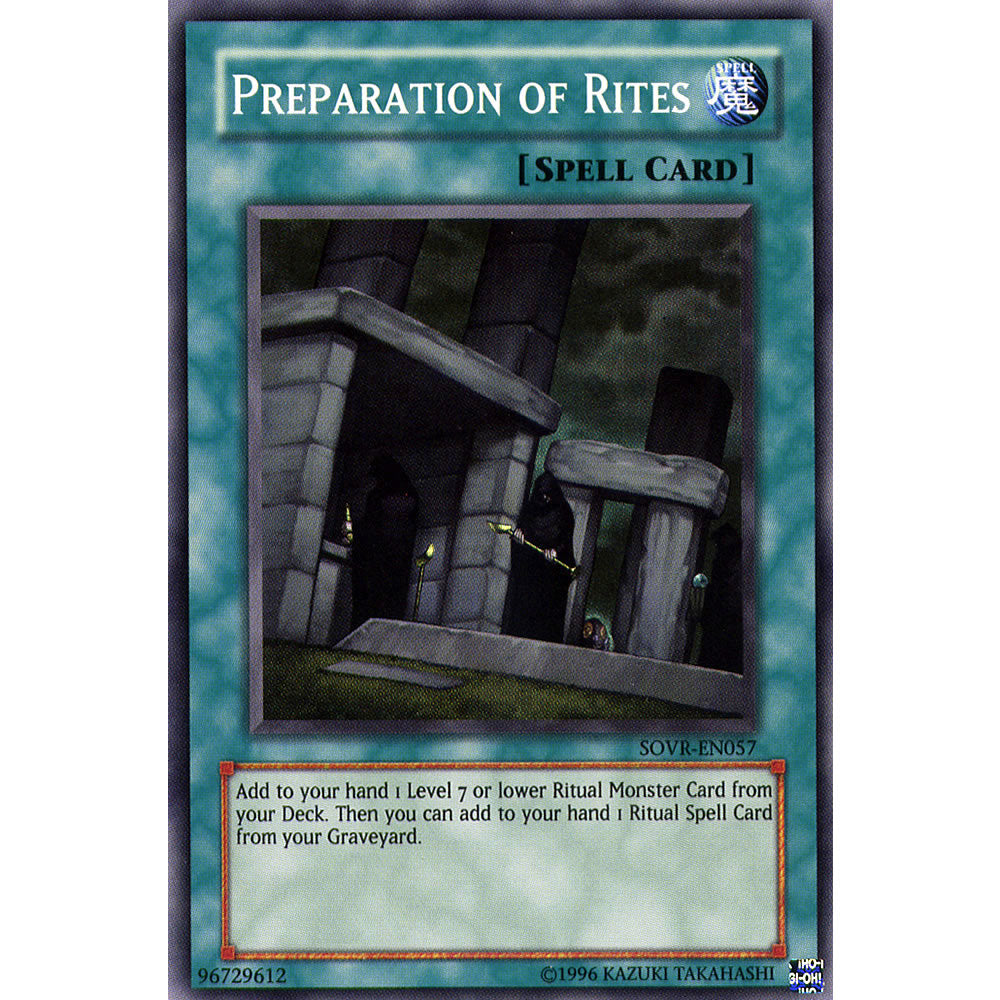Preparation of Rites SOVR-EN057 Yu-Gi-Oh! Card from the Stardust Overdrive Set