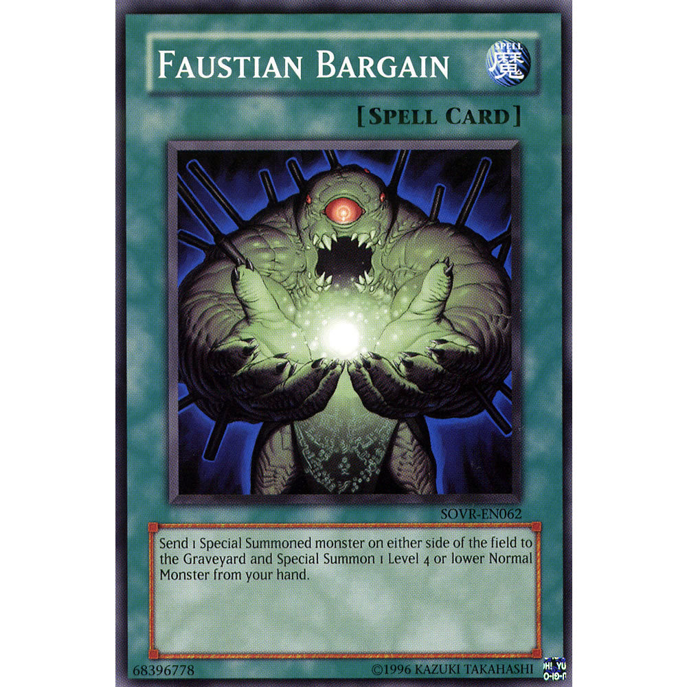 Faustian Bargain SOVR-EN062 Yu-Gi-Oh! Card from the Stardust Overdrive Set