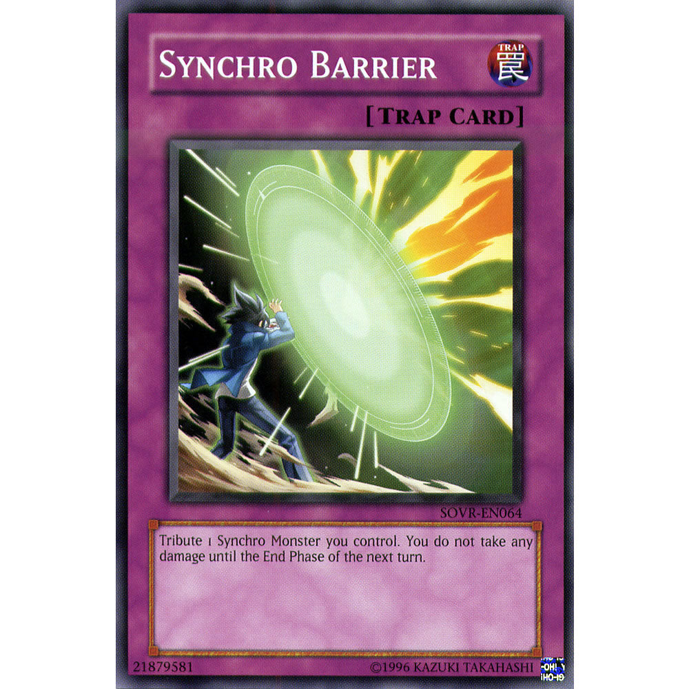 Synchro Barrier SOVR-EN064 Yu-Gi-Oh! Card from the Stardust Overdrive Set