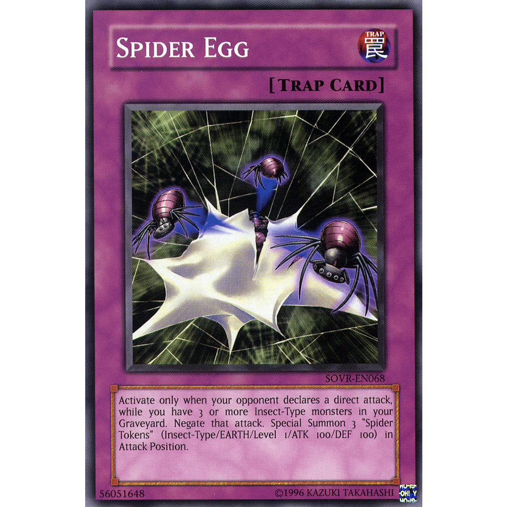 Spider Egg SOVR-EN068 Yu-Gi-Oh! Card from the Stardust Overdrive Set