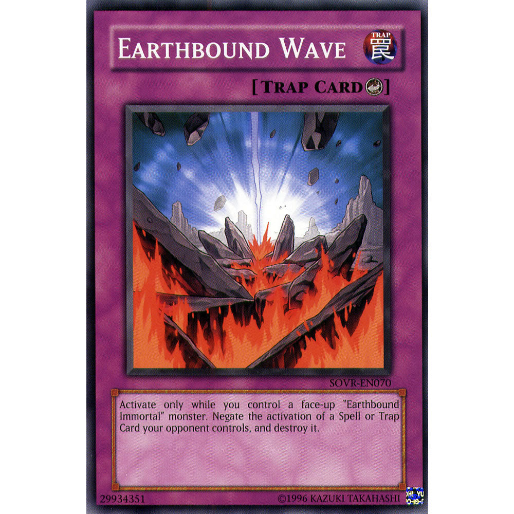 Earthbound Wave SOVR-EN070 Yu-Gi-Oh! Card from the Stardust Overdrive Set