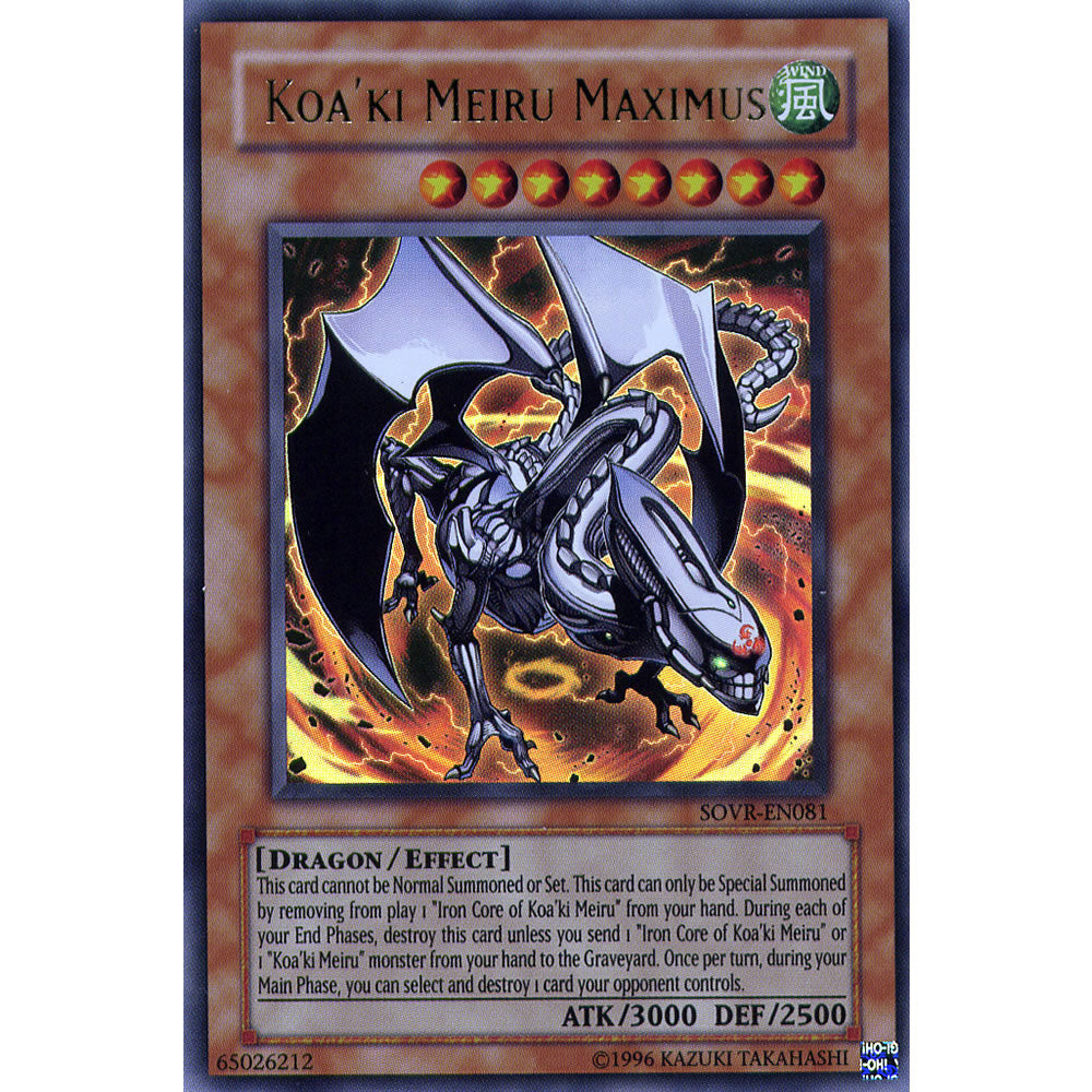 Koa'ki Meiru Maximus SOVR-EN081 Yu-Gi-Oh! Card from the Stardust Overdrive Set