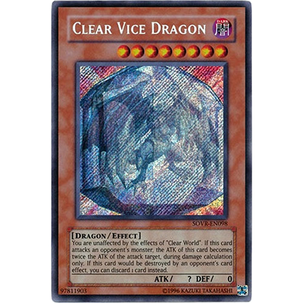 Clear Vice Dragon SOVR-EN098 Yu-Gi-Oh! Card from the Stardust Overdrive Set