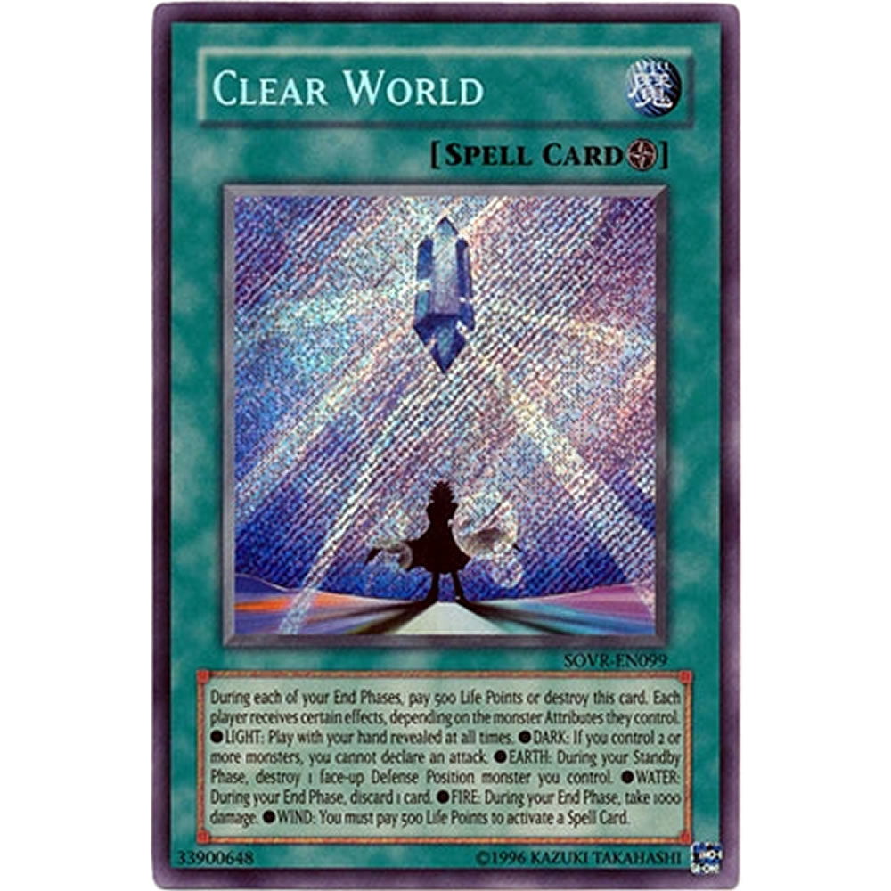 Clear World SOVR-EN099 Yu-Gi-Oh! Card from the Stardust Overdrive Set