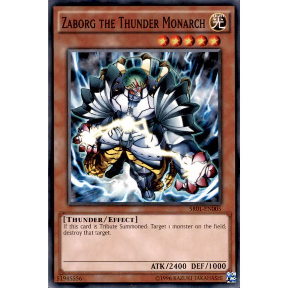 Zaborg the Thunder Monarch SR01-EN005 Yu-Gi-Oh! Card from the Emperor of Darkness Set
