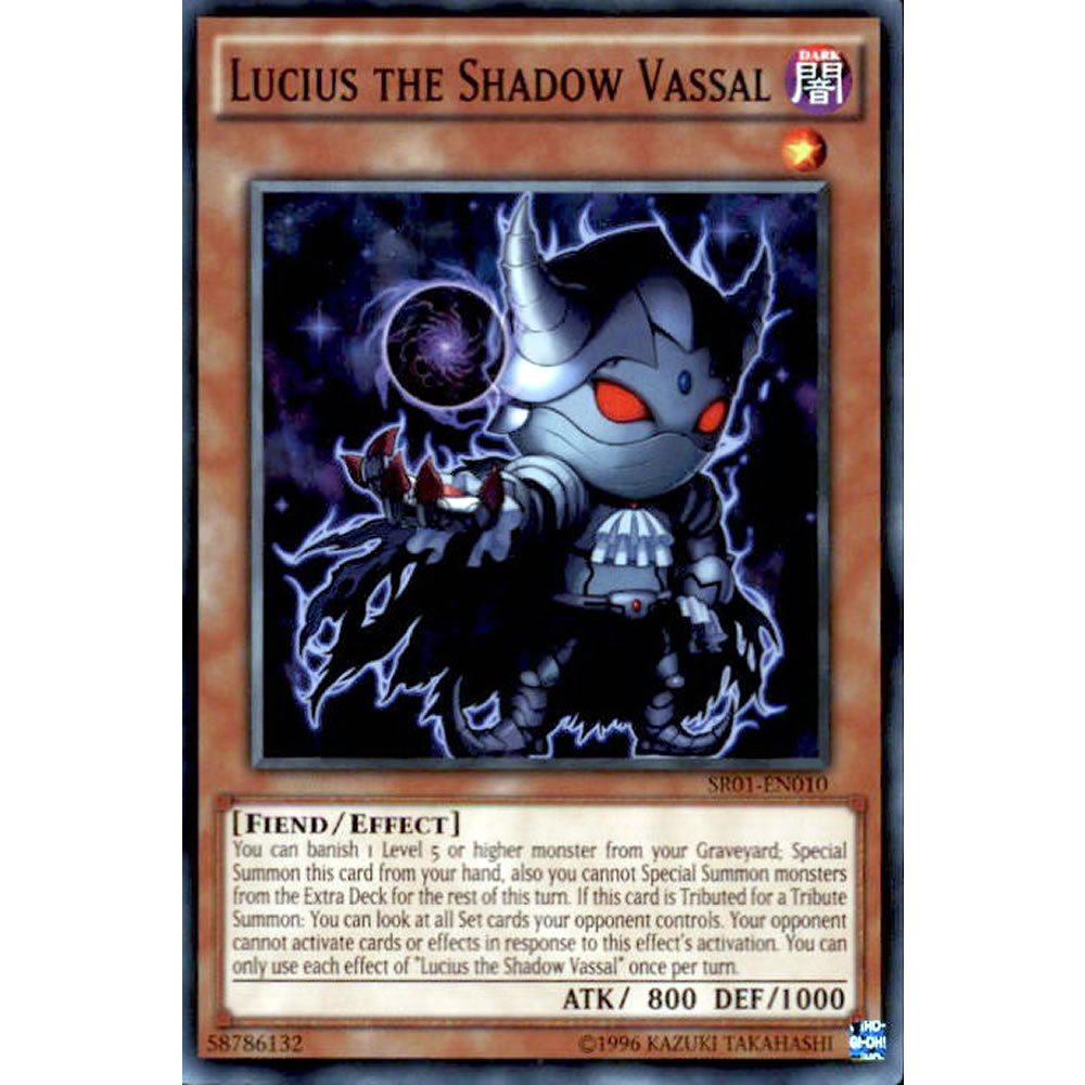 Lucius the Shadow Vassal SR01-EN010 Yu-Gi-Oh! Card from the Emperor of Darkness Set