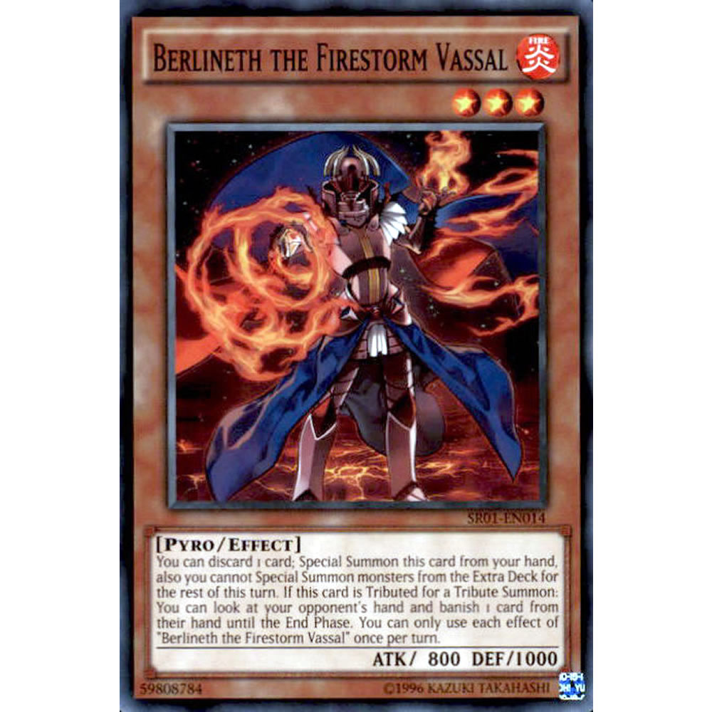 Berlineth the Firestorm Vassal SR01-EN014 Yu-Gi-Oh! Card from the Emperor of Darkness Set