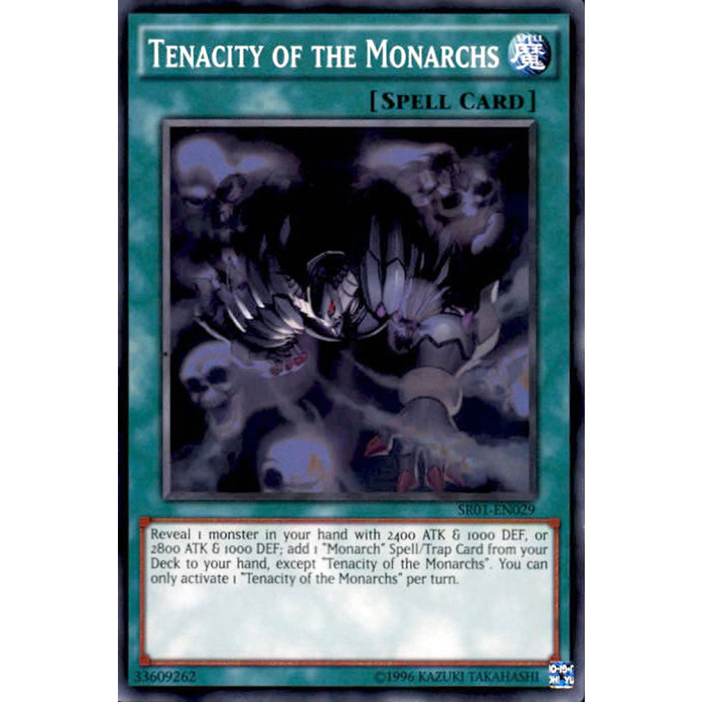 Tenacity of the Monarchs SR01-EN029 Yu-Gi-Oh! Card from the Emperor of Darkness Set