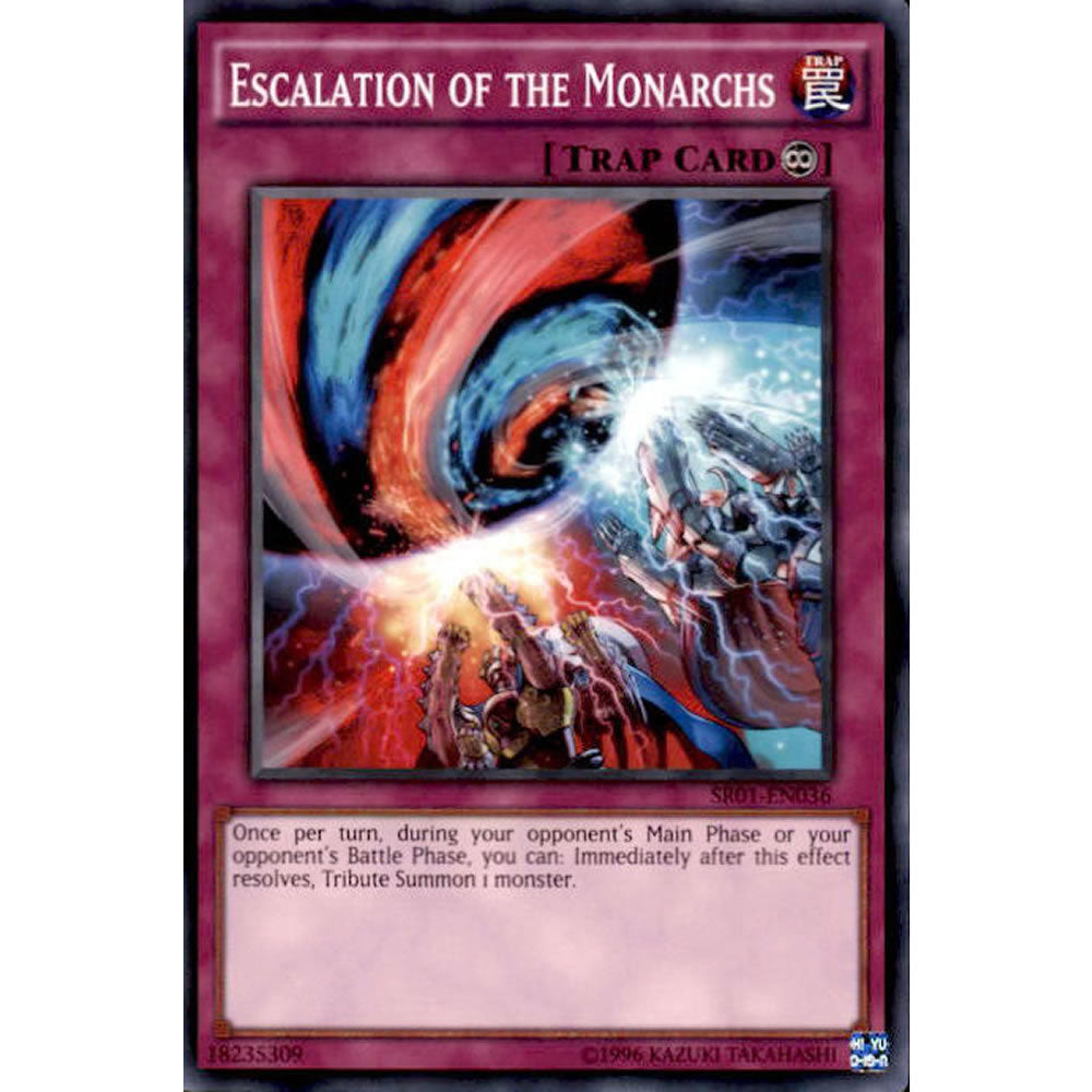 Escalation of the Monarchs SR01-EN036 Yu-Gi-Oh! Card from the Emperor of Darkness Set